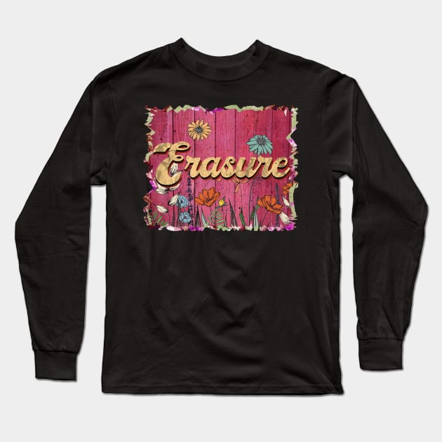 Classic Erasure Personalized Flowers Proud Name Long Sleeve T-Shirt by Friday The 13th